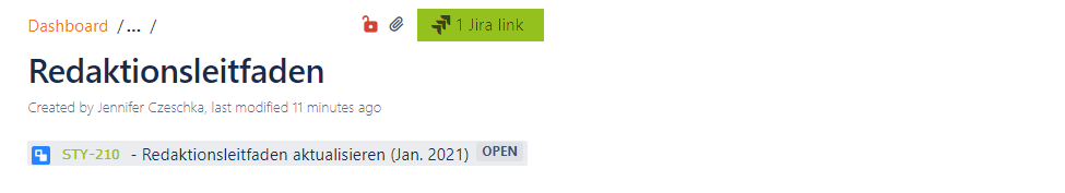 Jira-Tickets in Confluence-Seite integrieren
